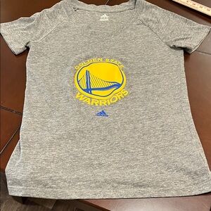 adidas women Gray Golden State Warriors Logo Tee